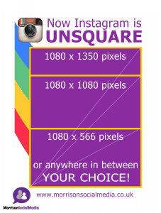 Unsquare Instagram 2015 post sizes