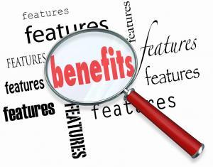 Focus on benefits not features