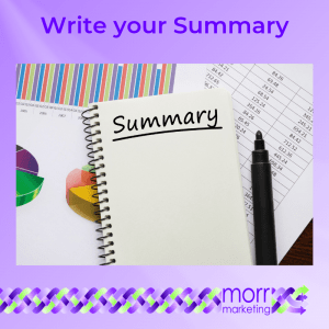 5. Write your Summary - Nine Tips for Creating Your EBook Content
