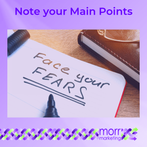 3. Note your Main Points - Nine Tips for Creating Your EBook Content