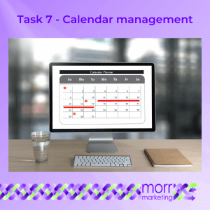 Business Task 7 - Calendar management