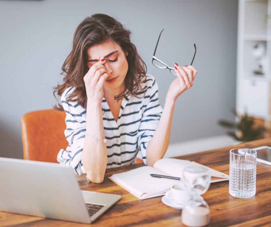 Stressed Wellpreneur needing Marketing Coaching